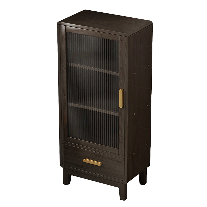 Buffet réglable de style glam buffet buffet bambou avec 1 tire-dessin