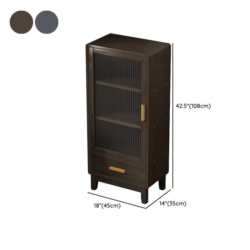 Buffet réglable de style glam buffet buffet bambou avec 1 tire-dessin