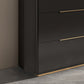 Stegno a buffet in pietra in stile glam Black boxet ingegnerizzato in legno con 3 disegni