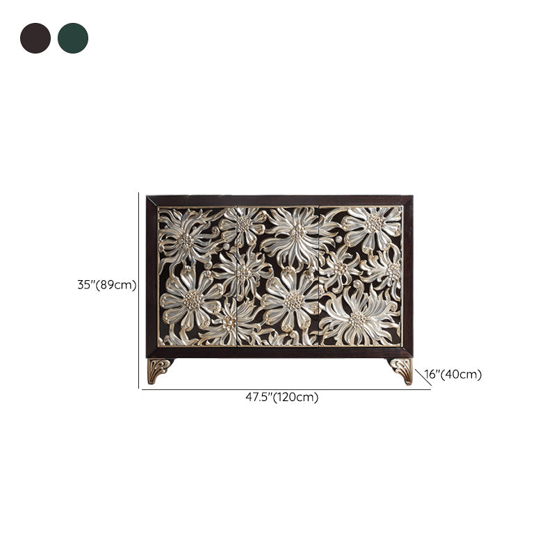 Glam -stijl verstelbare rekken sideboard houten kasten buffettafel