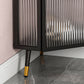 Modern Iron Sideboard Cabinet Glass Door Living Room Console