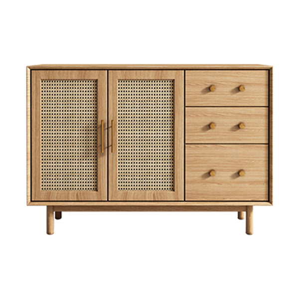 Moderne 3-lads dressoir Pine vaste houten buffetstandaard met 2 deuren