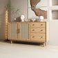 Moderne 3-lads dressoir Pine vaste houten buffetstandaard met 2 deuren