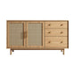 Moderne 3-lads dressoir Pine vaste houten buffetstandaard met 2 deuren