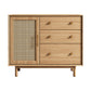 Moderne 3-lads dressoir Pine vaste houten buffetstandaard met 2 deuren