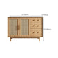 Moderne 3-lads dressoir Pine vaste houten buffetstandaard met 2 deuren