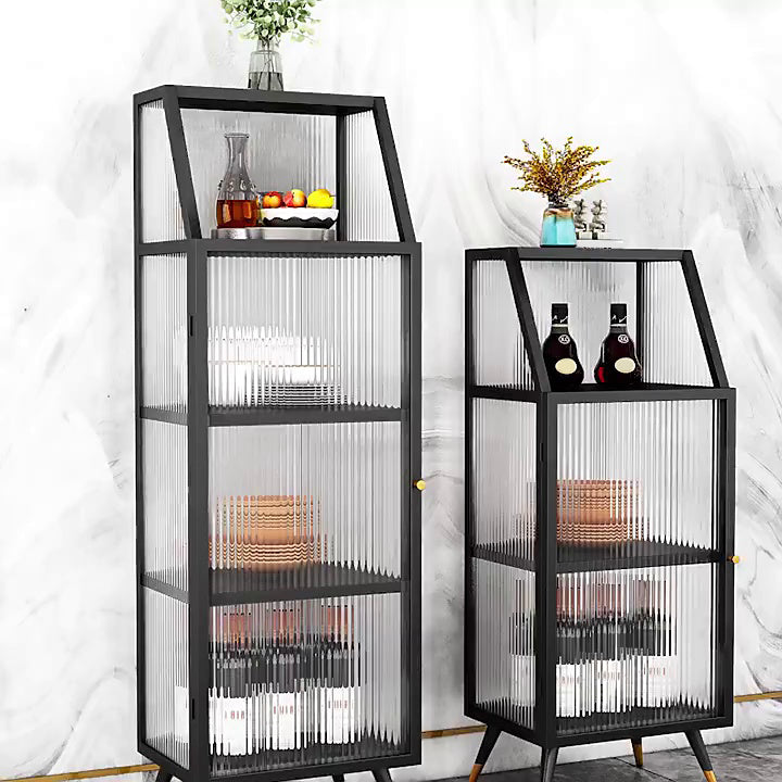 Glam in stile Glam Glass Distrino armadio a buffet largo 13,8 pollici