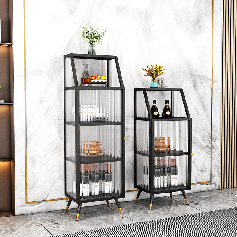 Glam in stile Glam Glass Distrino armadio a buffet largo 13,8 pollici