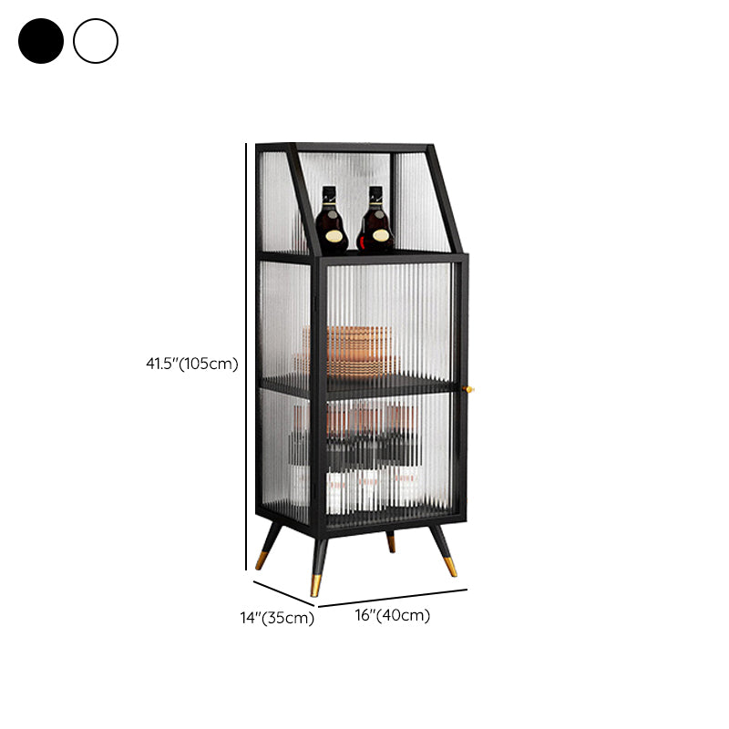 Glam in stile Glam Glass Distrino armadio a buffet largo 13,8 pollici