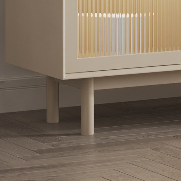 Vaste houten basis witte dressoir kast woonkamer credenza