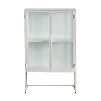 Porte di vetro contemporanee Credenza Metal Buffet Table per soggiorno