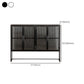 Porte di vetro contemporanee Credenza Metal Buffet Table per soggiorno