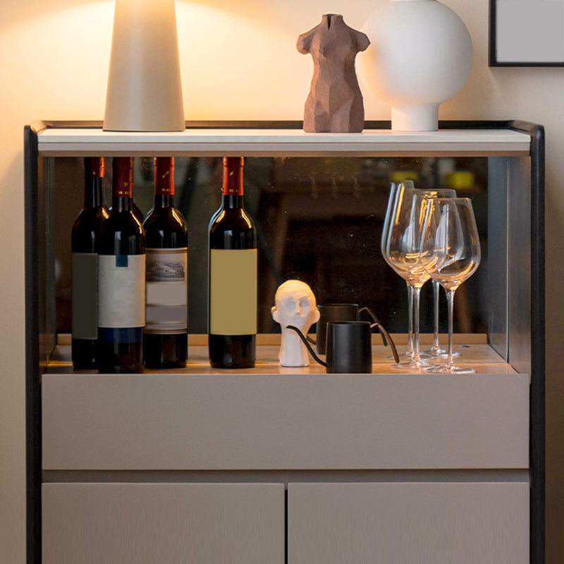 Mobile moderno per pavimenti per pavimento in legno massiccio con illuminazione