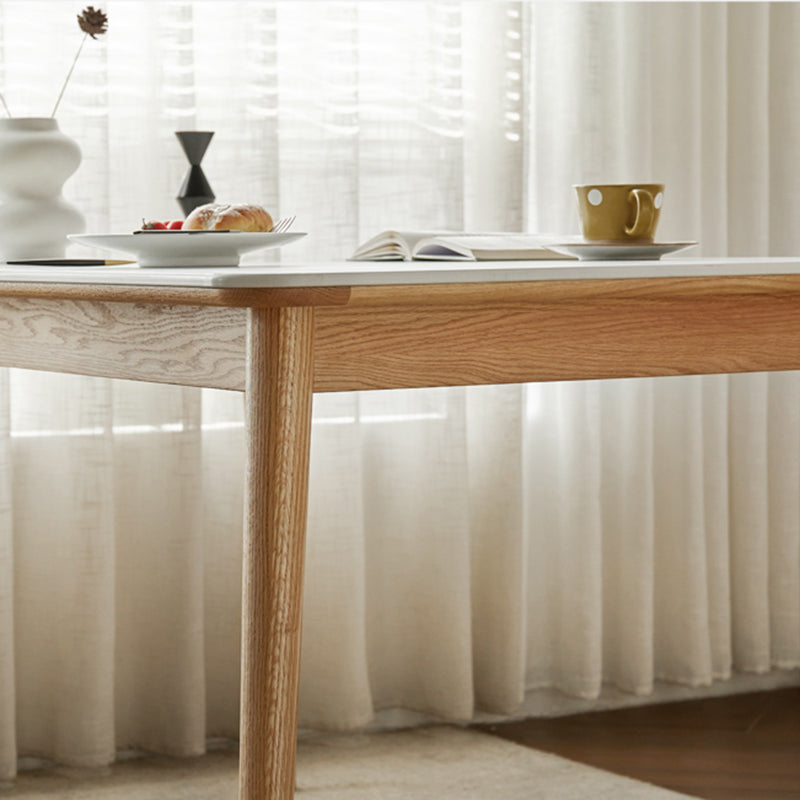 1/5 Pcs Modern Stone Rectangle Shape Dinette Table with Armless Chair