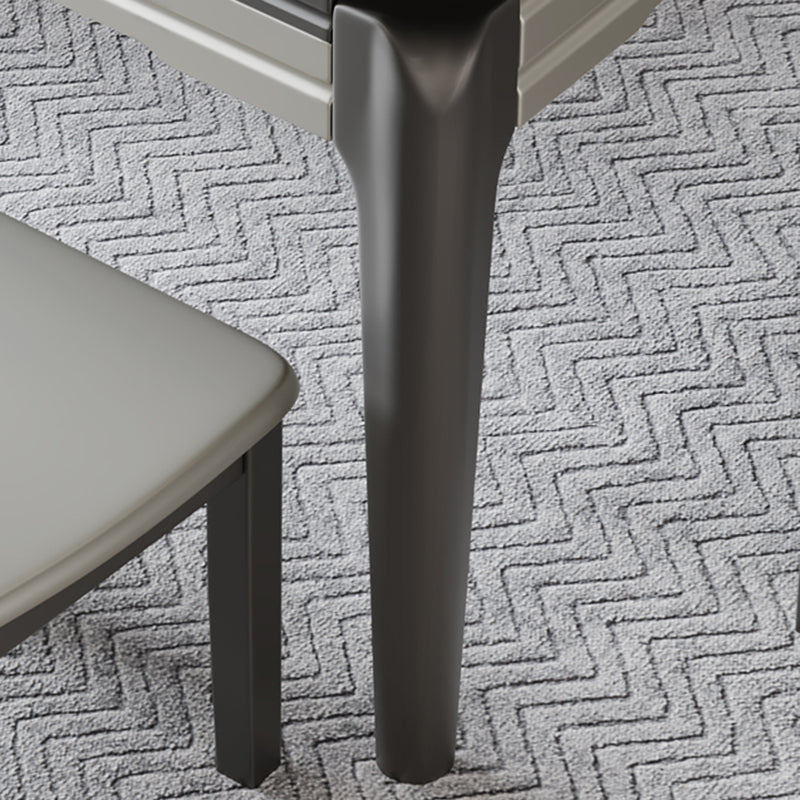 5/7/9/11 Pieces Modern Round Sintered Stone Dining Set for Home Clearhalo 'Dining Room Sets' 'Dining Tables & Seating' 'dining_room_set' 'furn' 'furn_dining_room_set' 'Furniture' 'Kitchen & Dining Furniture' 7674434