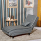 Contemporary Solid Color Upholstered Armless Chaise Lounge Couch with Storage Dark Gray Clearhalo 'Chairs & Seating' 'Chaise Lounge' 'chaise_lounge' 'furn' 'furn_chaise_lounge' 'Furniture' 'Living Room Furniture' 7675980