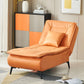 Contemporary Solid Color Upholstered Armless Chaise Lounge Couch with Storage Orange Clearhalo 'Chairs & Seating' 'Chaise Lounge' 'chaise_lounge' 'furn' 'furn_chaise_lounge' 'Furniture' 'Living Room Furniture' 7675981