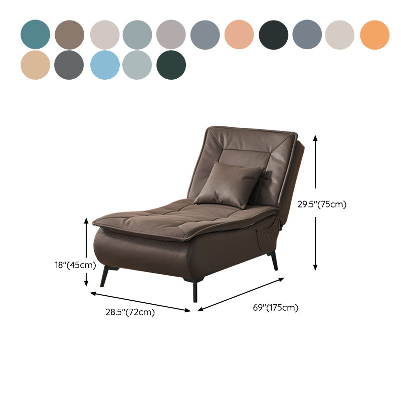 Contemporary Solid Color Upholstered Armless Chaise Lounge Couch with Storage Clearhalo 'Chairs & Seating' 'Chaise Lounge' 'chaise_lounge' 'furn' 'furn_chaise_lounge' 'Furniture' 'Living Room Furniture' 7675996