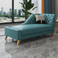 Glam Style Solid Color Genuine Leather Rolled Arms Chaise Chair with Tufted Clearhalo 'Chairs & Seating' 'Chaise Lounge' 'chaise_lounge' 'furn' 'furn_chaise_lounge' 'Furniture' 'Living Room Furniture' 7676038
