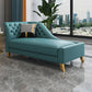 Glam Style Solid Color Genuine Leather Rolled Arms Chaise Chair with Tufted Clearhalo 'Chairs & Seating' 'Chaise Lounge' 'chaise_lounge' 'furn' 'furn_chaise_lounge' 'Furniture' 'Living Room Furniture' 7676047