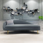 Scandinavische effen kleur fluweel getufte chaise stoel met gerolde armen