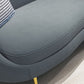 Scandinavische effen kleur fluweel getufte chaise stoel met gerolde armen