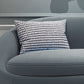 Scandinavische effen kleur fluweel getufte chaise stoel met gerolde armen
