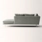 Contemporary Upholstered Cotton Blend Flared Arm Chaise Lounge in Gray Clearhalo 'Chairs & Seating' 'Chaise Lounge' 'chaise_lounge' 'furn' 'furn_chaise_lounge' 'Furniture' 'Living Room Furniture' 7676125