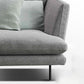 Contemporary Upholstered Cotton Blend Flared Arm Chaise Lounge in Gray Clearhalo 'Chairs & Seating' 'Chaise Lounge' 'chaise_lounge' 'furn' 'furn_chaise_lounge' 'Furniture' 'Living Room Furniture' 7676127