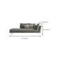 Contemporary Upholstered Cotton Blend Flared Arm Chaise Lounge in Gray Clearhalo 'Chairs & Seating' 'Chaise Lounge' 'chaise_lounge' 'furn' 'furn_chaise_lounge' 'Furniture' 'Living Room Furniture' 7676131
