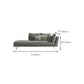 Contemporary Upholstered Cotton Blend Flared Arm Chaise Lounge in Gray Clearhalo 'Chairs & Seating' 'Chaise Lounge' 'chaise_lounge' 'furn' 'furn_chaise_lounge' 'Furniture' 'Living Room Furniture' 7676132