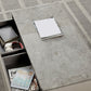 Contemporary Coffee Or End Table Marble with Storage Drawers Rectangle Clearhalo 'Coffee & Accent Tables' 'Coffee Tables' 'coffee_tables' 'furn' 'furn_coffee_tables' 'Furniture' 'Living Room Furniture' 7676186