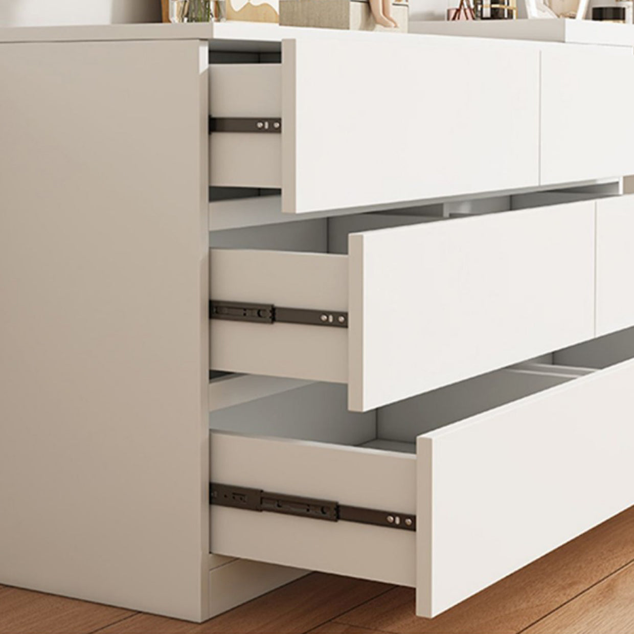 Hedendaagse make-uptafel met 6-landen en ontlasting-29,5 "H