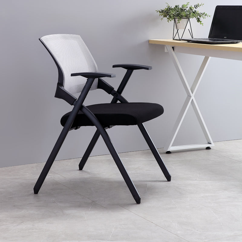 Silla reclinable de base de metal contemporánea con silla interior de brazos