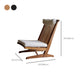 取り外し可能なクッションカバー付きの茶色/黒の固体木材の伝統的なリクライニングチェア