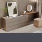 Wooden Bedroom Lighted Mirror With Drawer Makeup Vanity Desk