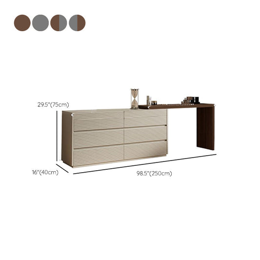 Wooden Bedroom Lighted Mirror With Drawer Makeup Vanity Desk