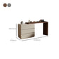 Wooden Bedroom Lighted Mirror With Drawer Makeup Vanity Desk