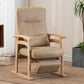 Modern Recliner Chair in Solid Wood Frame with Independent Foot Movement