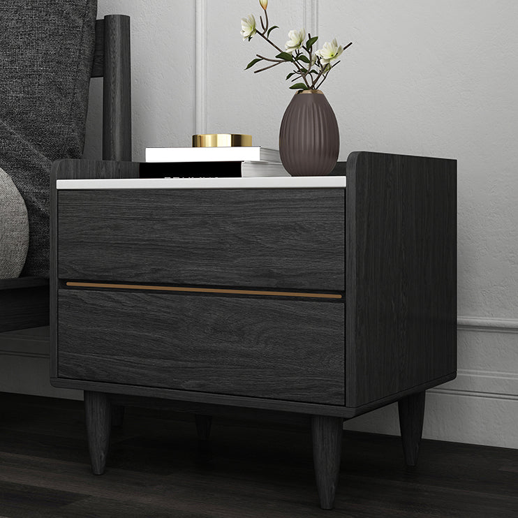Contemporary Bed Nightstand Drawer Storage Night Table for Bedroom White 1 Piece Clearhalo 'Bedroom Furniture' 'furn' 'furn_night_stand' 'Furniture' 'night_stand' 'Nightstands' 7676844