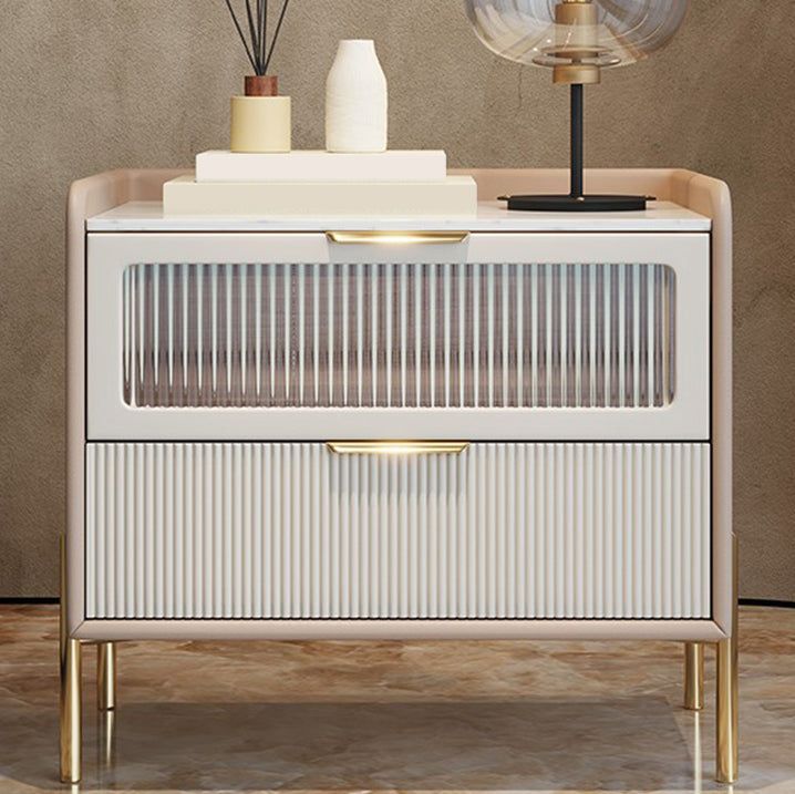 Glam Pine Wood Accent Table Nightstand Drawers Included with Legs Clearhalo 'Bedroom Furniture' 'furn' 'furn_night_stand' 'Furniture' 'night_stand' 'Nightstands' 7676866