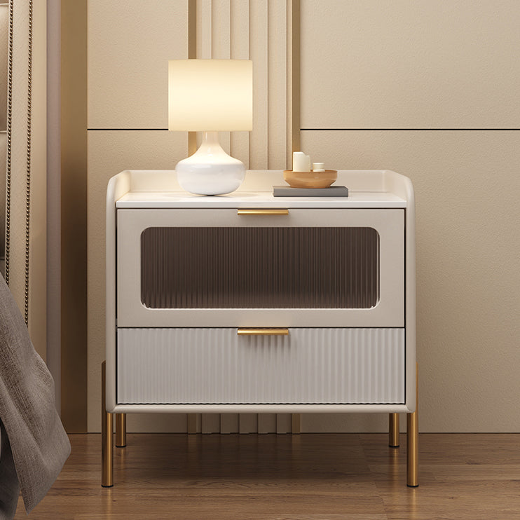 Glam Pine Wood Accent Table Nightstand Drawers Included with Legs Clearhalo 'Bedroom Furniture' 'furn' 'furn_night_stand' 'Furniture' 'night_stand' 'Nightstands' 7676870