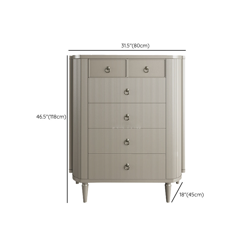 Legno in legno solido Classic Clam Scooking Chest Crezer con cassetti 6/10