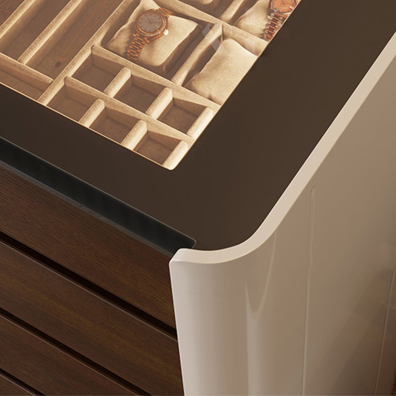 Madera fabricada Classic Glam Storage Coffster con cajones de 5/6/8