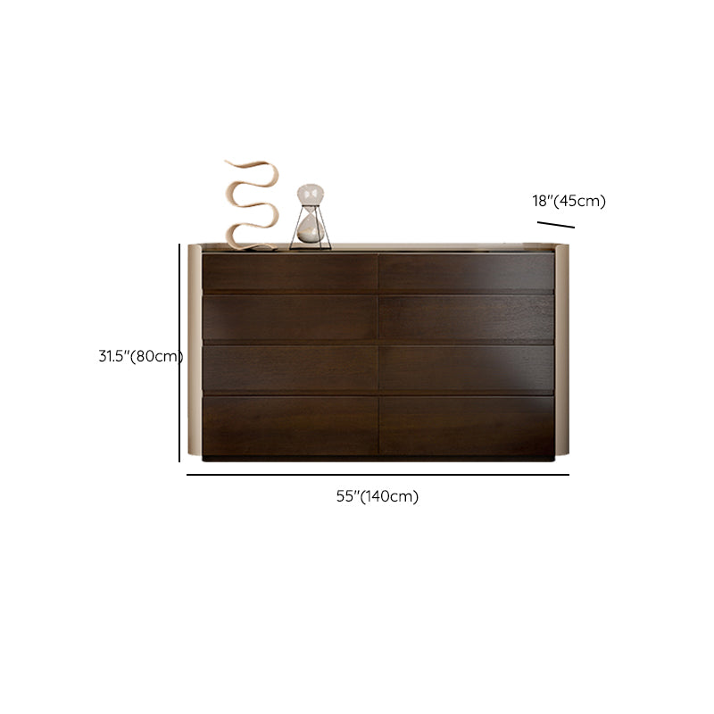 Madera fabricada Classic Glam Storage Coffster con cajones de 5/6/8