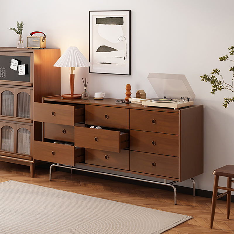 Commode moderne commode coffre en bois massif avec tiroirs 5/6/9