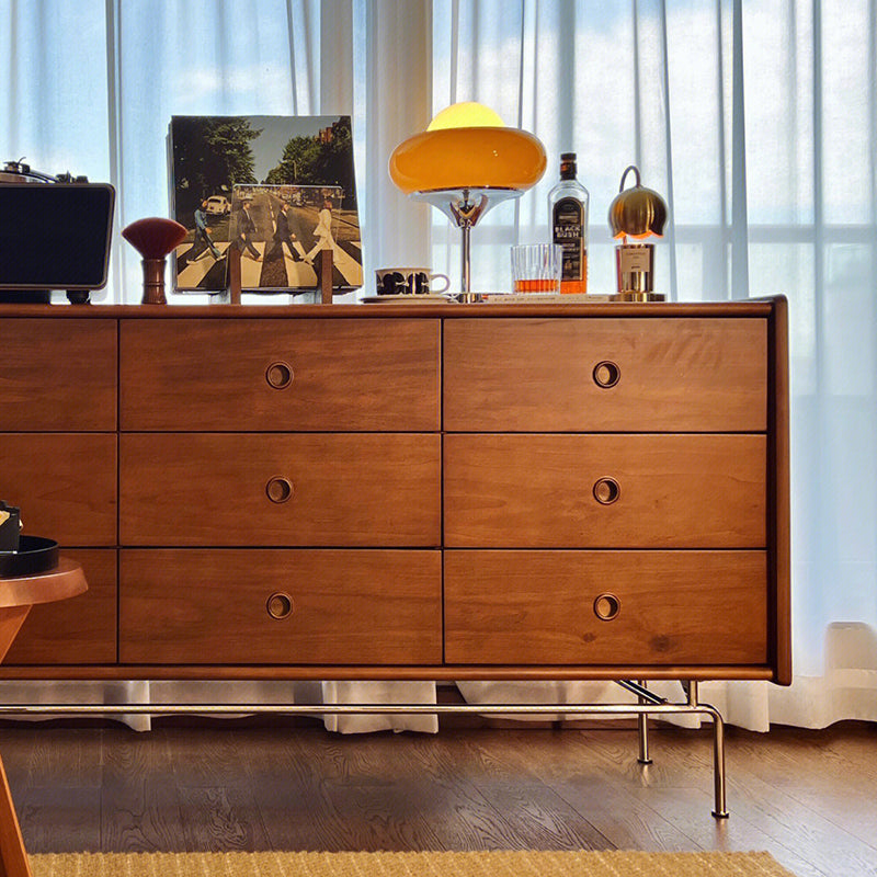 Commode moderne commode coffre en bois massif avec tiroirs 5/6/9