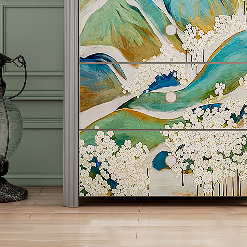 Vertical Storage Chest Dresser Modern Storage Chest with 5 Drawers