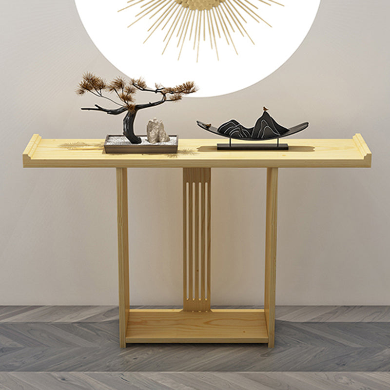 Tavolo da console contemporanea rettangolo tavolo da divano console in legno in nero/marrone/naturale