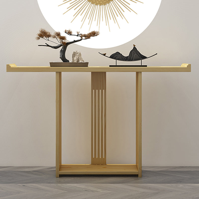 Tavolo da console contemporanea rettangolo tavolo da divano console in legno in nero/marrone/naturale